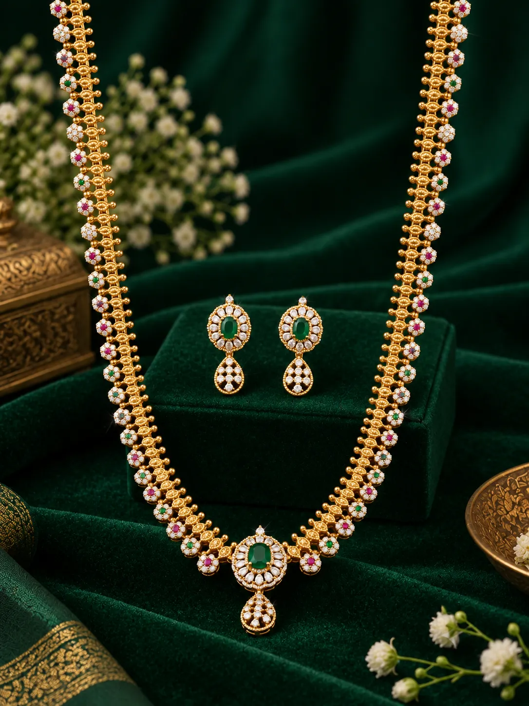 Emerald Varnika Set