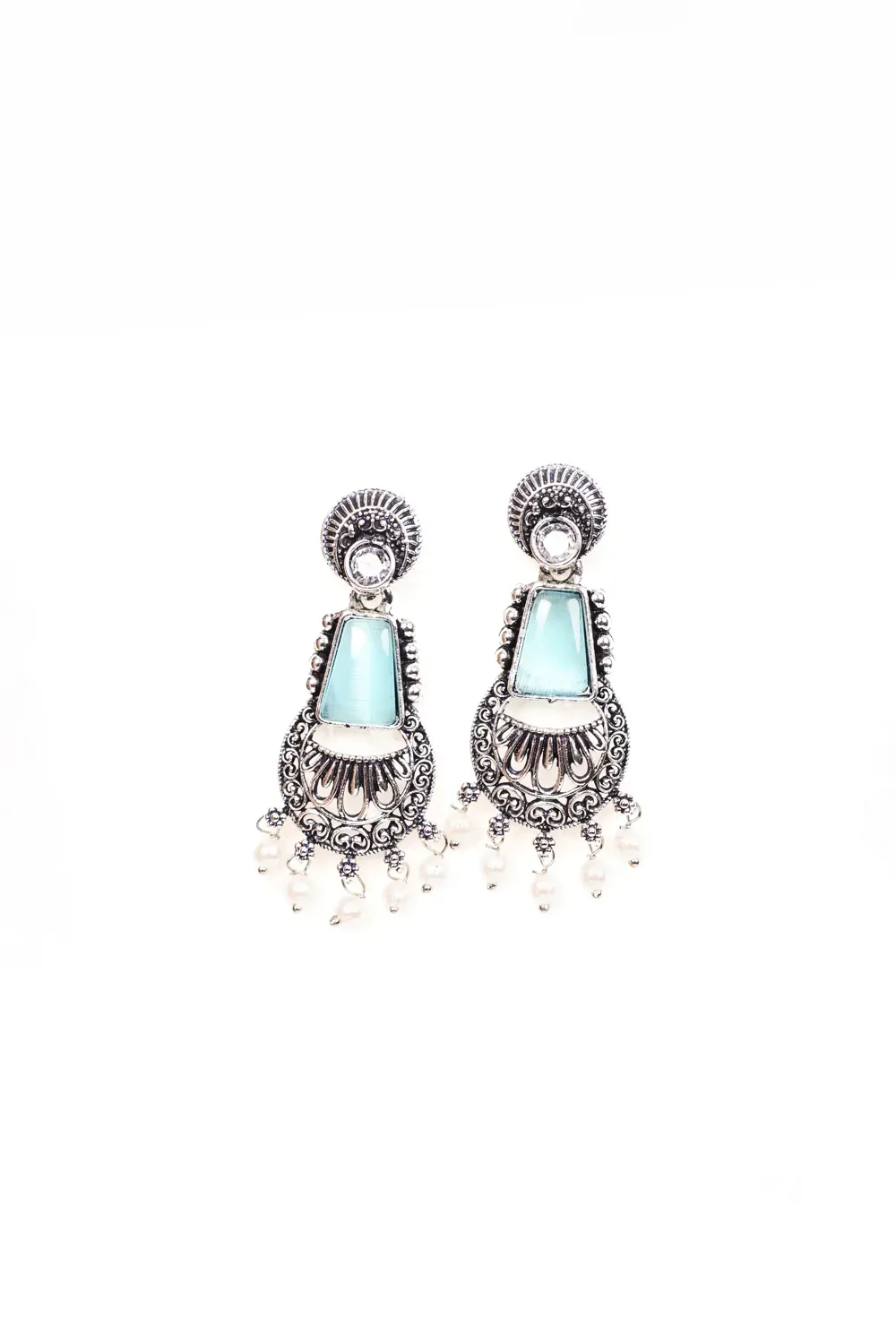 Multicolour Pearl Jhumka
